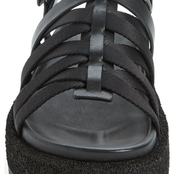 rag & bone Shoes - Women's Rag & Bone Woven Gladiator Sandal Black size 10 NWT